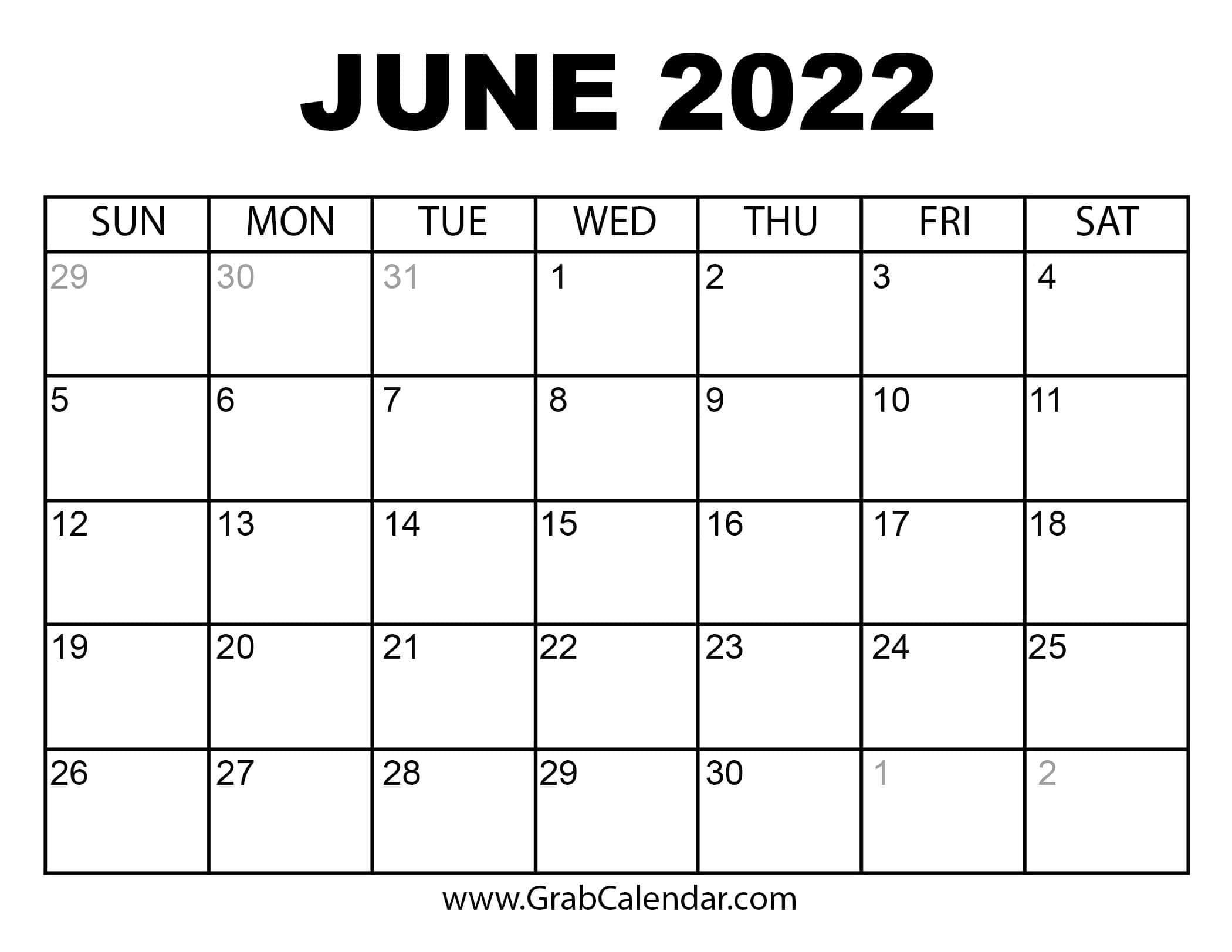 Avatar: June Calendar 2022