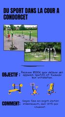 Collège Condorcet - Fleury-les-Aubrais : Cross Fit dans la cour